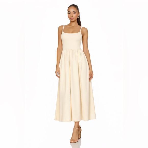 Uniqlo Dresses & Skirts - uniqlo Camisole Bra Dress  Cream Maxi small